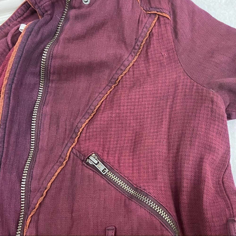 Free People Maroon Jacket - Picture 6 of 10